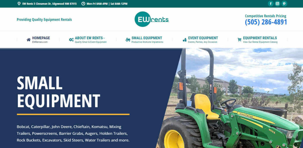 EW Rents - Small Equipment & Event Equipment Rentals - Edgewood, NM